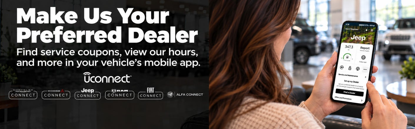 uconnect® make us your preferred dealer | Champion Cueter Chrysler Jeep Dodge RAM in Ypsilanti MI