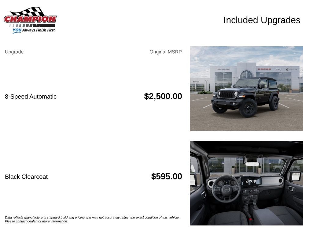 2026 Jeep Wrangler WRANGLER 2-DOOR SPORT
