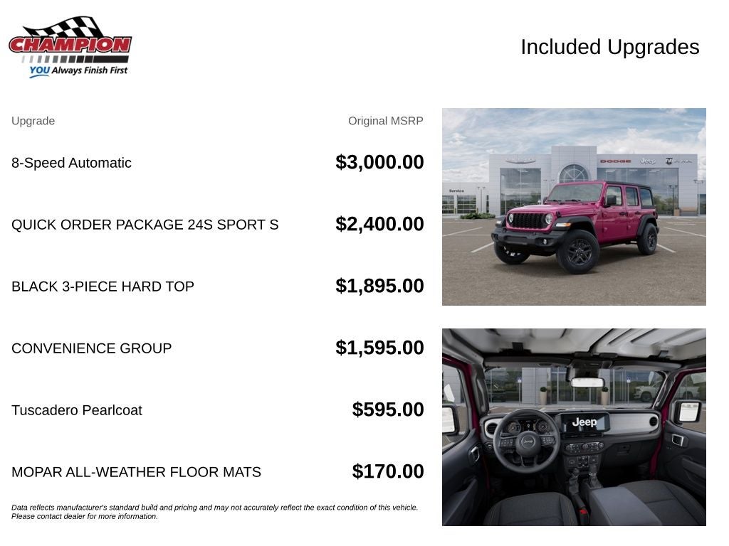 2026 Jeep Wrangler WRANGLER 4-DOOR SPORT S