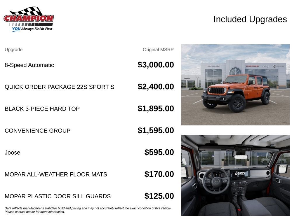 2026 Jeep Wrangler WRANGLER 4-DOOR SPORT S