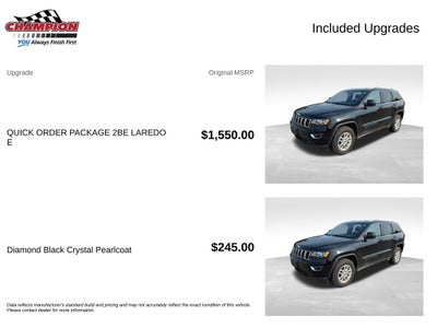 2020 Jeep Grand Cherokee Laredo E 4x4