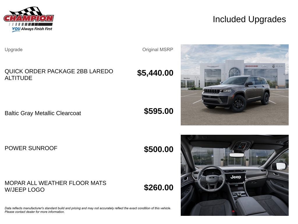 2026 Jeep Grand Cherokee GRAND CHEROKEE LAREDO ALTITUDE 4X4