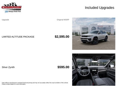 2026 Jeep Grand Cherokee GRAND CHEROKEE LIMITED 4X4