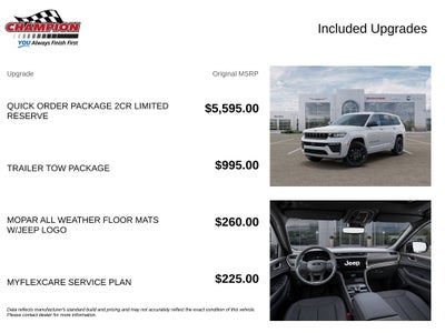 2026 Jeep Grand Cherokee GRAND CHEROKEE L LIMITED RESERVE 4X4