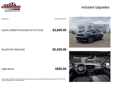 2027 Dodge Durango DURANGO GT HEMI V8 PLUS AWD