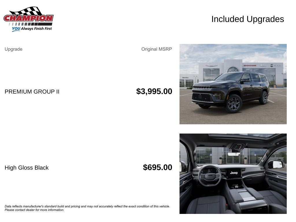 2026 Jeep Grand Wagoneer GRAND WAGONEER LIMITED ALTITUDE 4X4