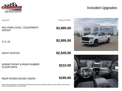 2026 RAM 1500 RAM 1500 BIG HORN CREW CAB 4X4 5'7' BOX