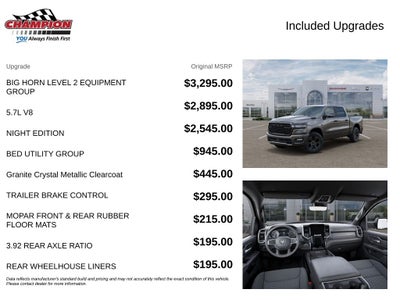 2027 RAM Ram 1500 RAM 1500 BIG HORN CREW CAB 4X4 5'7' BOX
