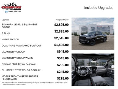 2026 RAM 1500 RAM 1500 BIG HORN CREW CAB 4X4 5'7' BOX
