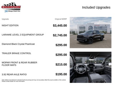 2026 RAM Ram 1500 RAM 1500 LARAMIE CREW CAB 4X4 5'7' BOX