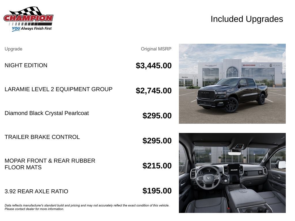 2026 RAM Ram 1500 RAM 1500 LARAMIE CREW CAB 4X4 5'7' BOX