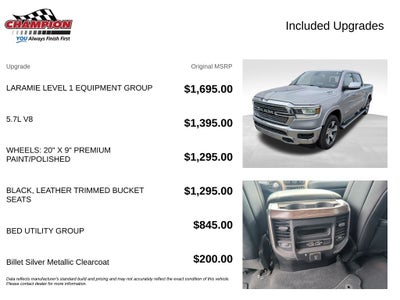 2019 RAM 1500 Laramie Crew Cab 4x4 5'7' Box