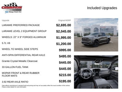 2027 RAM Ram 1500 RAM 1500 LARAMIE CREW CAB 4X4 5'7' BOX