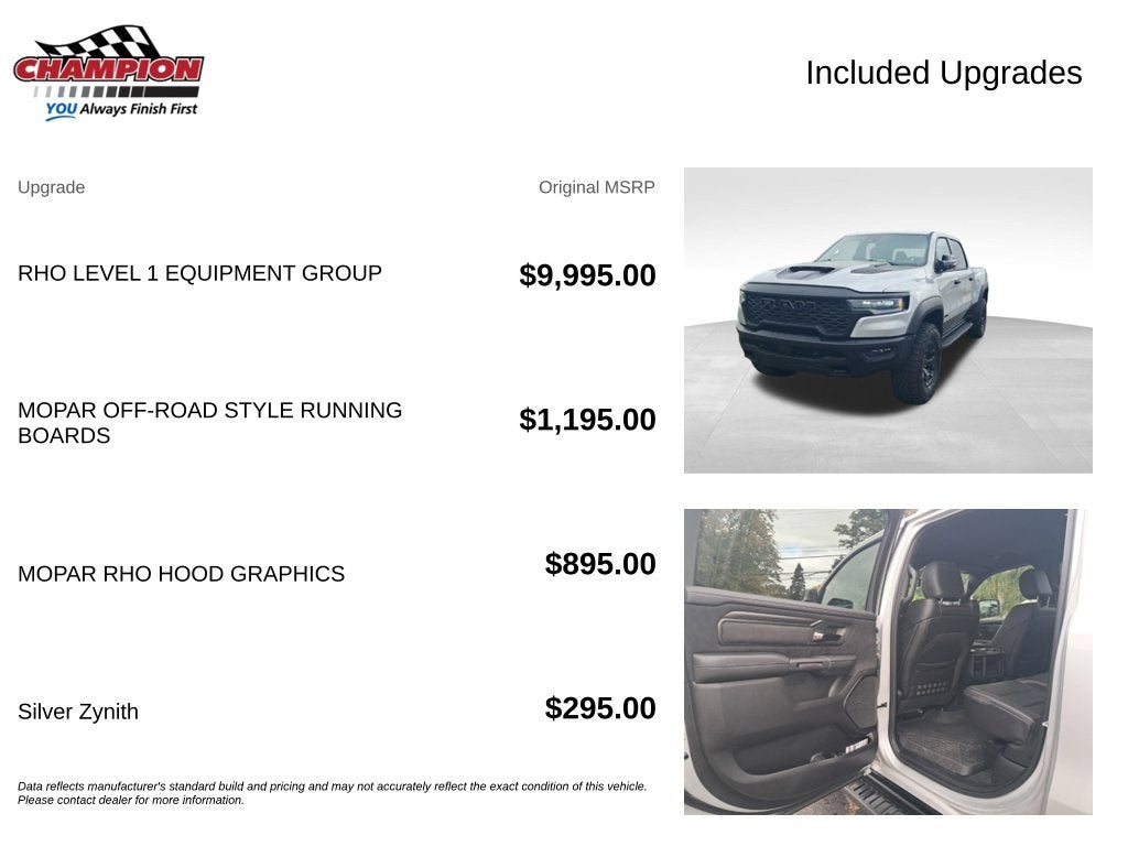 2026 RAM 1500 RHO Crew Cab 4x4 5'7' Box