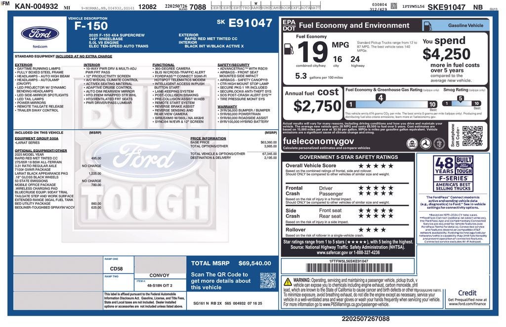 2025 Ford F-150 LARIAT