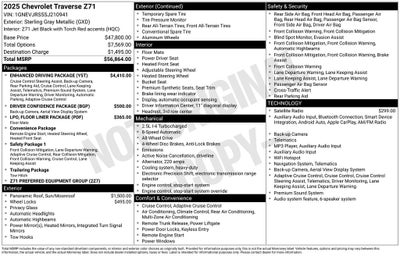 2025 Chevrolet Traverse AWD Z71