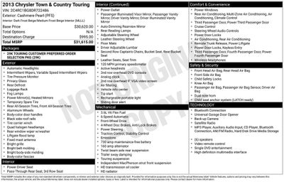 2013 Chrysler Town & Country Touring
