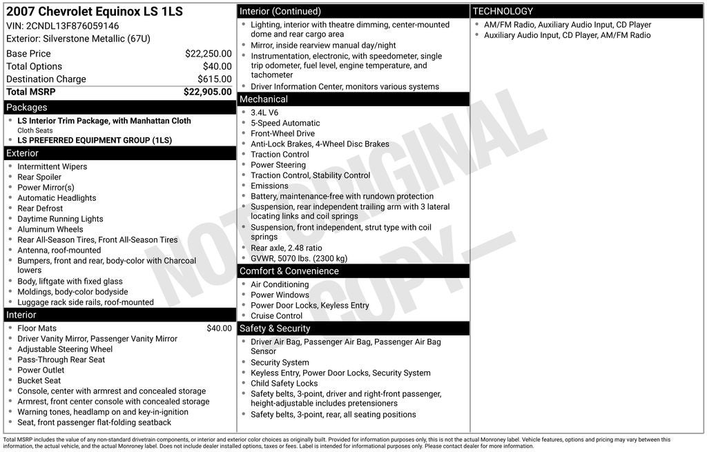 2007 Chevrolet Equinox LS