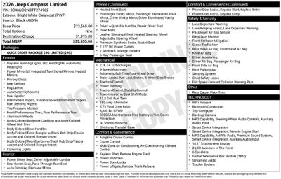 2026 Jeep Compass COMPASS LIMITED 4X4