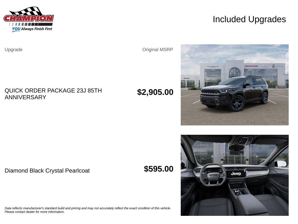2026 Jeep Cherokee CHEROKEE 85TH ANNIVERSARY EDITION 4X4
