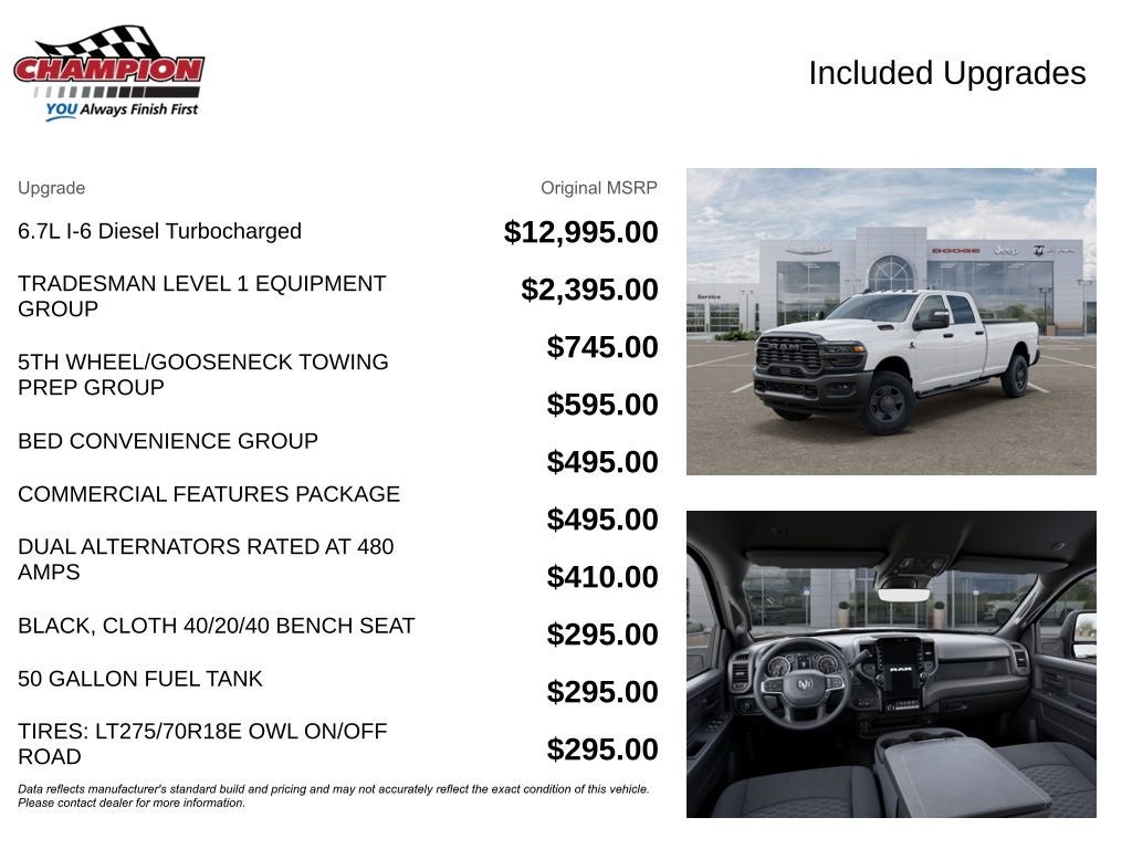 2026 RAM 2500 RAM 2500 TRADESMAN CREW CAB 4X4 8' BOX