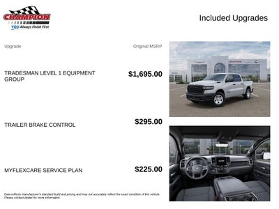 2026 RAM 1500 RAM 1500 TRADESMAN CREW CAB 4X4 5'7' BOX