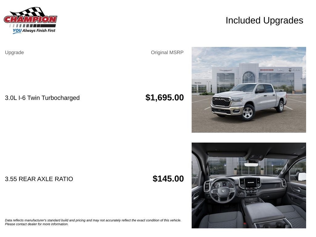 2026 RAM 1500 RAM 1500 BIG HORN CREW CAB 4X4 5'7' BOX