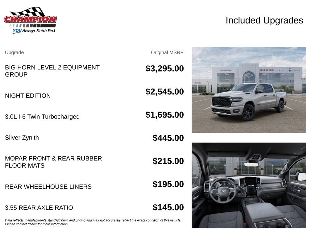2027 RAM Ram 1500 RAM 1500 BIG HORN CREW CAB 4X4 5'7' BOX