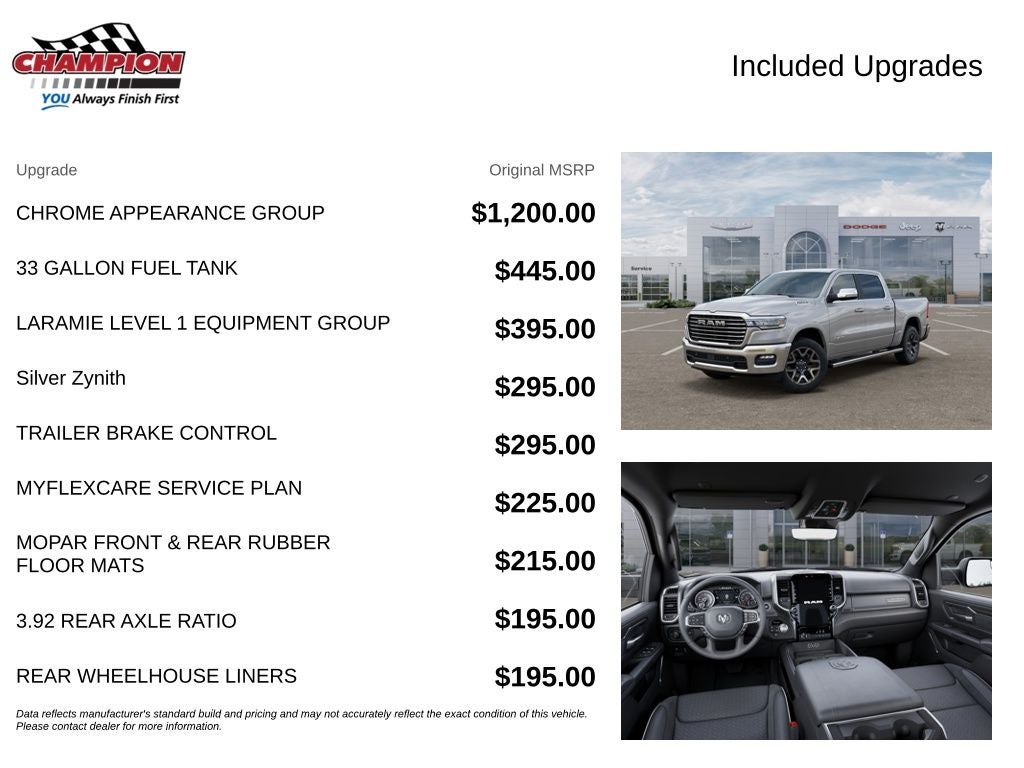2026 RAM Ram 1500 RAM 1500 LARAMIE CREW CAB 4X4 5'7' BOX