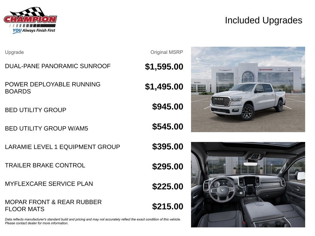 2026 RAM Ram 1500 RAM 1500 LARAMIE CREW CAB 4X4 5'7' BOX