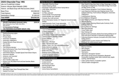 2025 Chevrolet Trax FWD 1RS