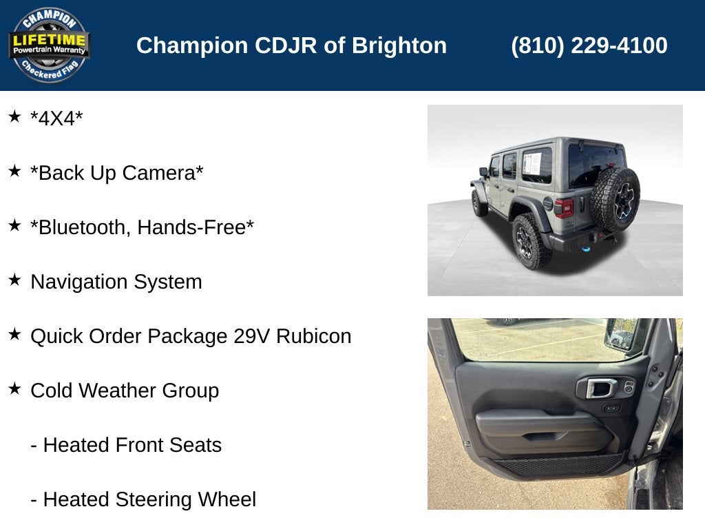 2023 Jeep Wrangler 4xe Rubicon 4x4