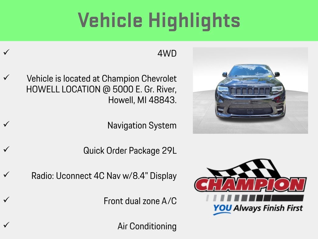 2018 Jeep Grand Cherokee SRT 4x4