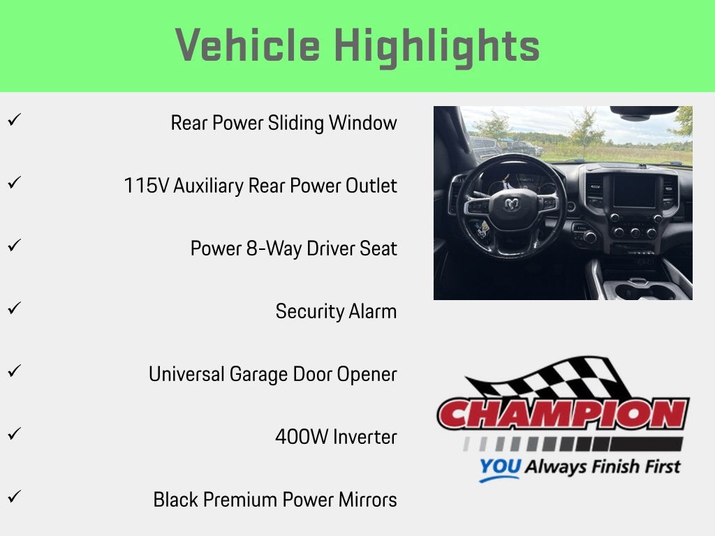 2020 RAM 1500 Big Horn Crew Cab 4x4 5'7' Box