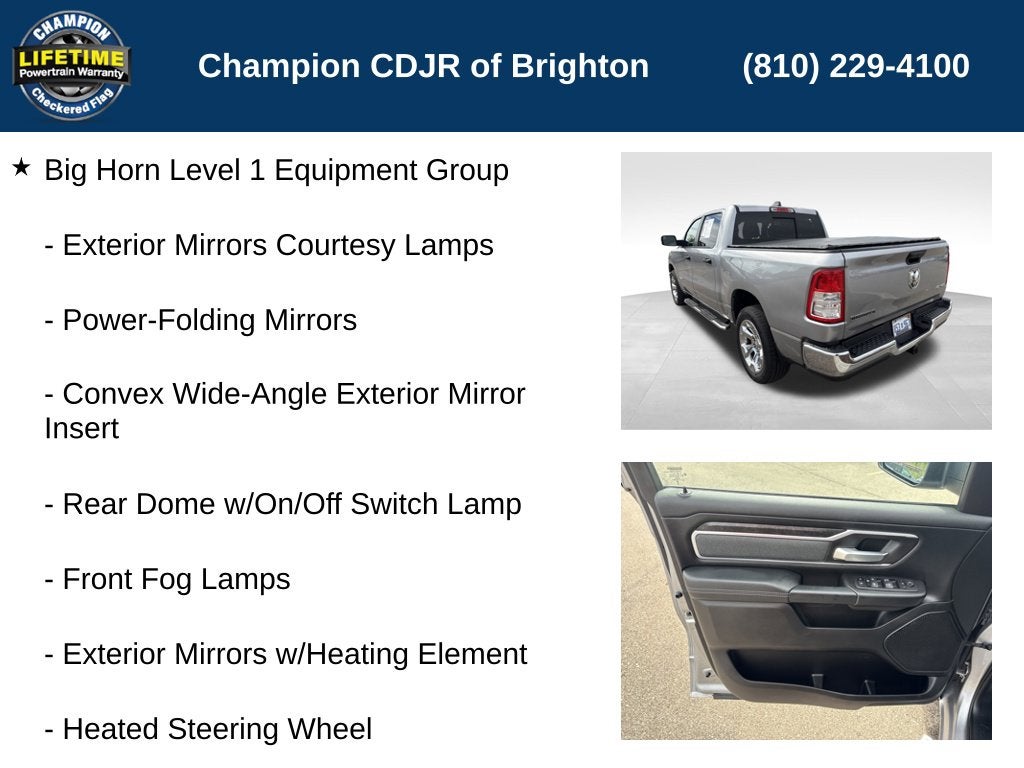 2023 RAM 1500 Big Horn Crew Cab 4x4 5'7' Box