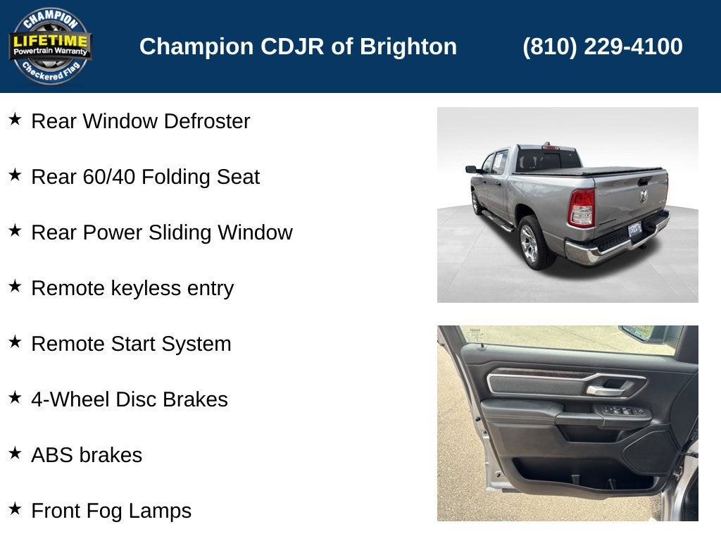 2023 RAM 1500 Big Horn Crew Cab 4x4 5'7' Box