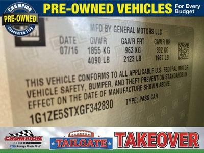 2016 Chevrolet Malibu LT