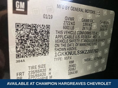 2019 GMC Acadia SLT