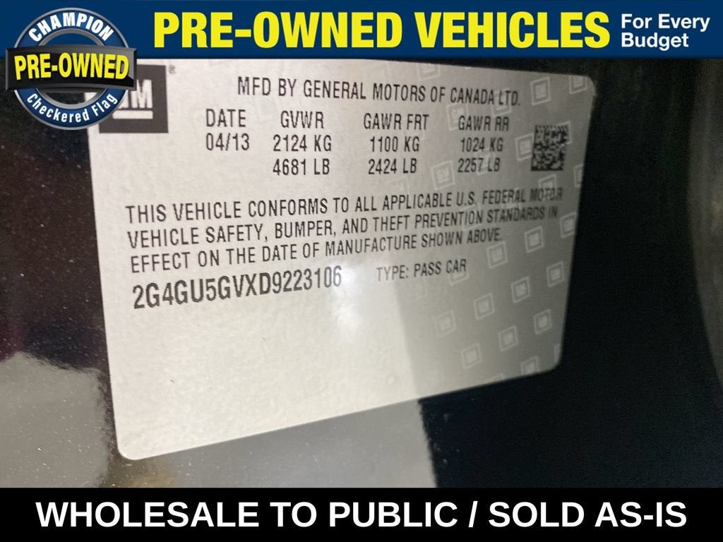 2013 Buick Regal Turbo Premium 3