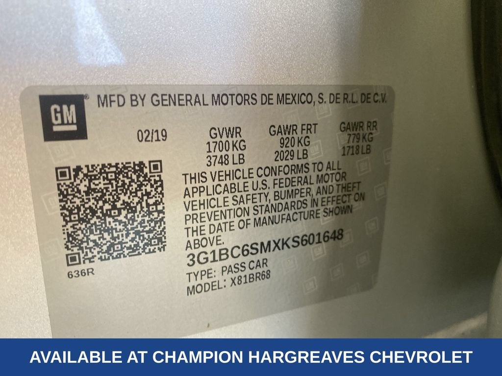 2019 Chevrolet Cruze LS
