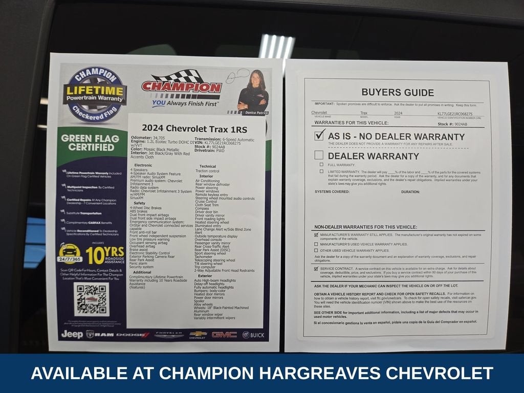 2024 Chevrolet Trax 1RS