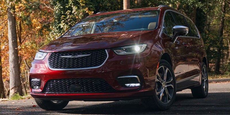 Red Chrysler Pacifica Front Exterior View