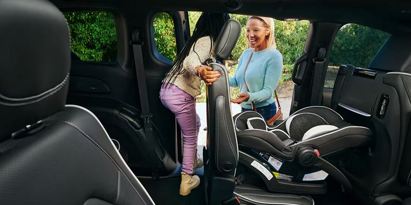 Chrysler Pacifica Family Seating with Child Safety Seats