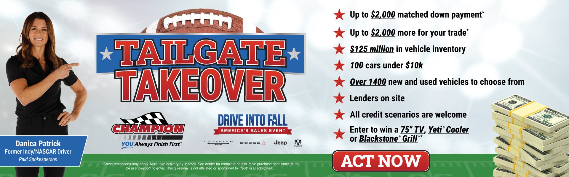 Tailgate Takeover Extended Thru October