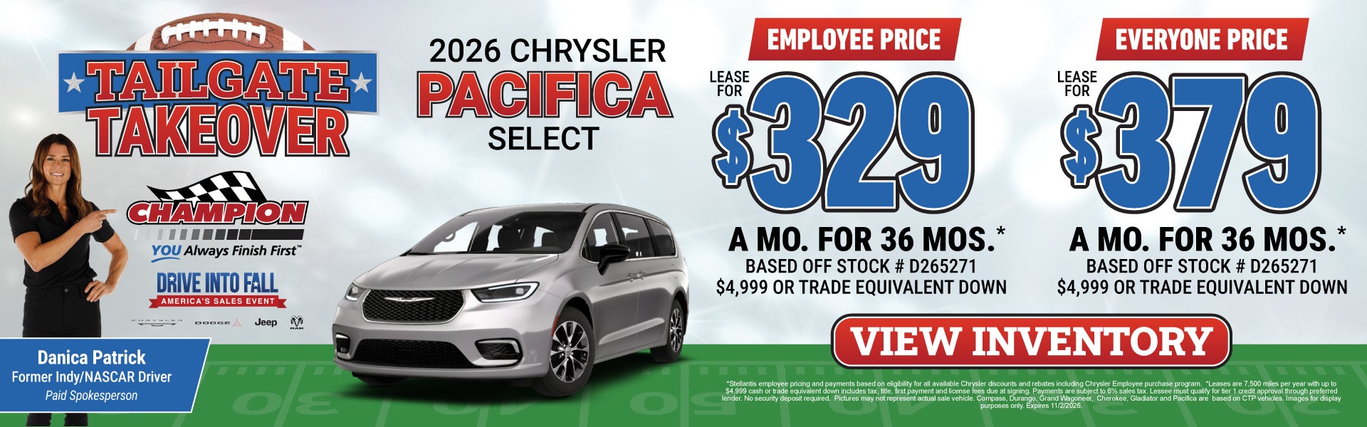 2026 Chrysler Pacifica Lease Offer