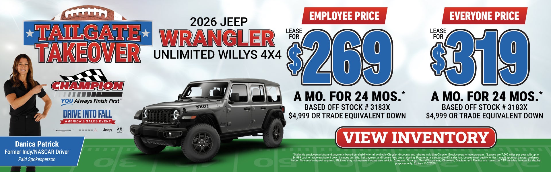 2026 Jeep Wrangler Lease Offer
