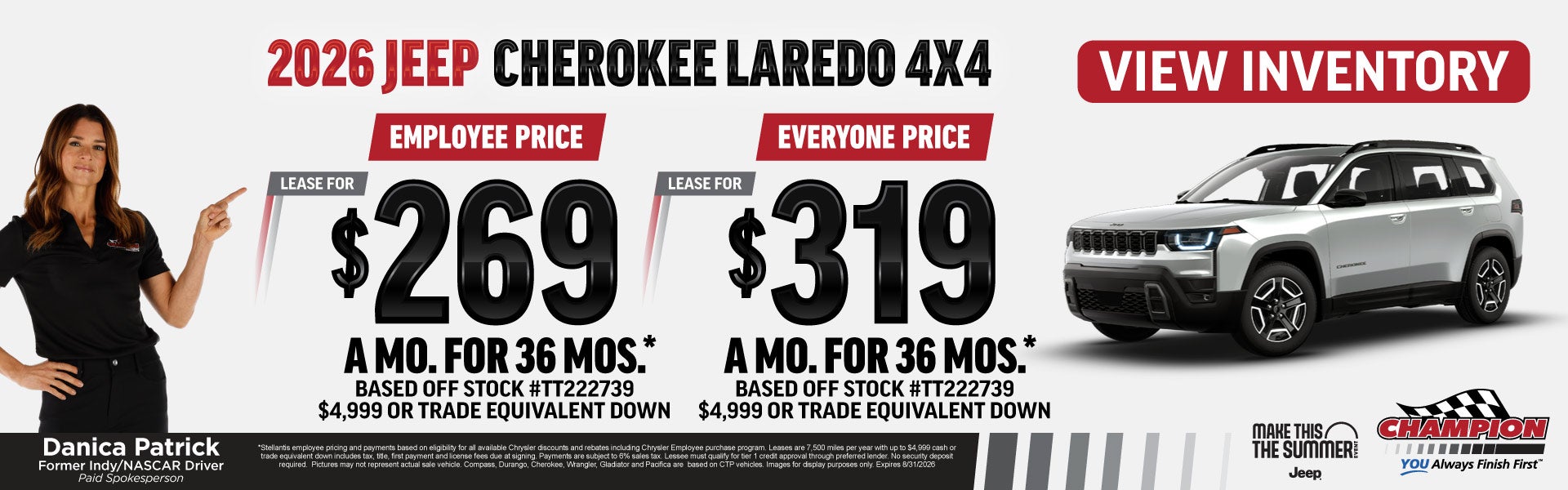 2026 Jeep Cherokee Laredo at Champion Cueter Chrysler Jeep Dodge RAM in Ypsilanti MI
