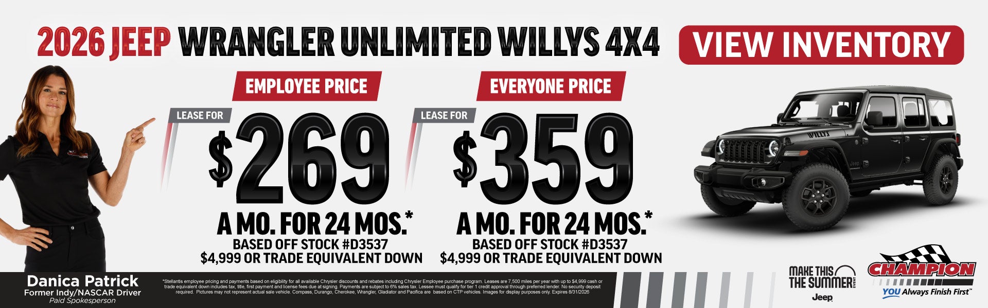 2026 Jeep Wrangler Unlimited at Champion Cueter Chrysler Jeep Dodge RAM in Ypsilanti MI