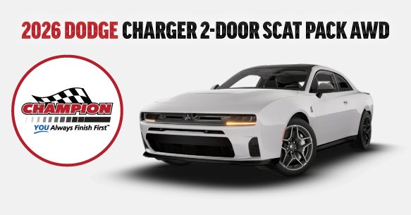 2026 DODGE CHARGER 2-DOOR
SCAT PACK AWD LEASE OFFER