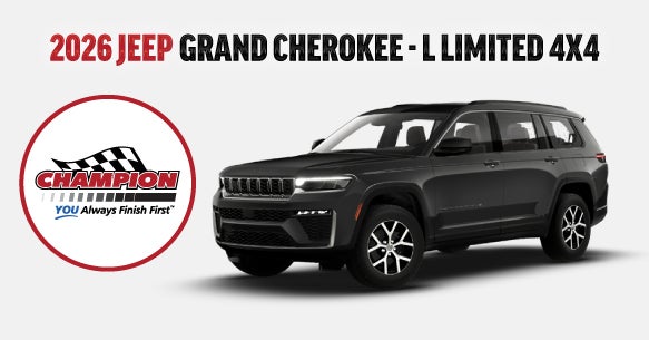 2026 JEEP GRAND CHEROKEE L
LIMITED 4X4 LEASE OFFER